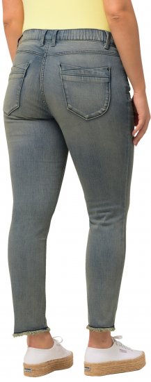 Ulla Popken Fringed Hem Sarah Jeans Blue - Jeans & Pantalons Femme Grandes Tailles – Plus Size - 