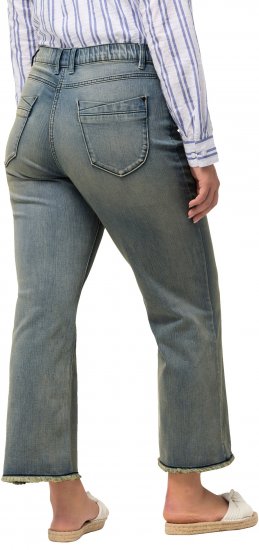 Ulla Popken Fringed Leg Mandy Jeans Blue - Jeans & Pantalons Femme Grandes Tailles – Plus Size - 