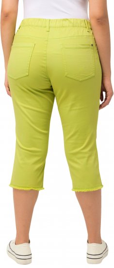Ulla Popken Stretch Fit Raw Hem Capris Pistachio - Jeans & Pantalons Femme Grandes Tailles – Plus Size - 