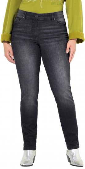 Ulla Popken Rhinestone Detail Stretch Fit Jeans Black - Jeans & Pantalons Femme Grandes Tailles – Plus Size - 