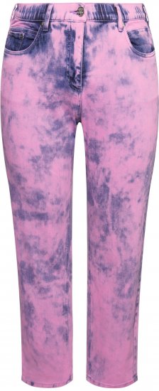 Ulla Popken Color Wash Stretch Fit Boyfriend Jeans Bold Pink - Jeans & Pantalons Femme Grandes Tailles – Plus Size - 