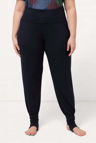 Ulla Popken Stirrup Yoga Pants Navy - Jeans & Pantalons Femme Grandes Tailles – Plus Size - 