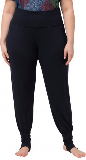 Ulla Popken Stirrup Yoga Pants Navy - Jeans & Pantalons Femme Grandes Tailles – Plus Size - 