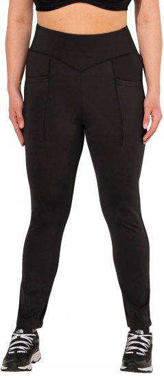 Ulla Popken Straight Leg Quick Drying Leggings Black - Jeans & Pantalons Femme Grandes Tailles – Plus Size - 