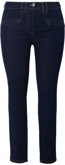 Ulla Popken High Waisted Stretch Fit Jeans Denim Blue - Jeans & Pantalons Femme Grandes Tailles – Plus Size - 
