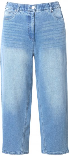 Ulla Popken Tapered Leg Mom Jeans Blue - Jeans & Pantalons Femme Grandes Tailles – Plus Size - 