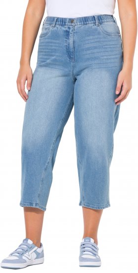 Ulla Popken Tapered Leg Mom Jeans Blue - Jeans & Pantalons Femme Grandes Tailles – Plus Size - 