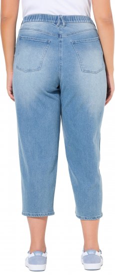 Ulla Popken Tapered Leg Mom Jeans Blue - Jeans & Pantalons Femme Grandes Tailles – Plus Size - 