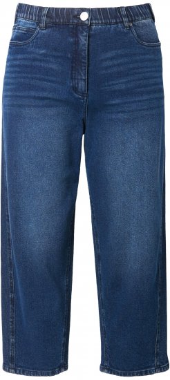 Ulla Popken Tapered Leg Mom Jeans Denim Blue - Jeans & Pantalons Femme Grandes Tailles – Plus Size - 