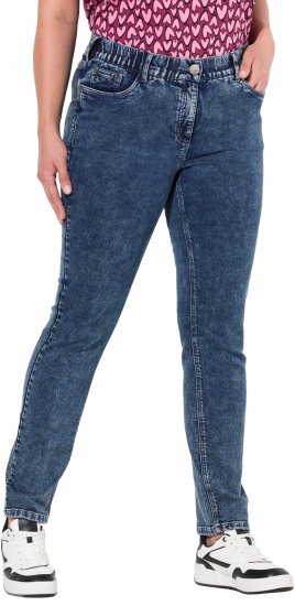 Ulla Popken Jersey Slim Leg Jeans Denim Blue - Jeans & Pantalons Femme Grandes Tailles – Plus Size - 