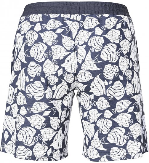 Ulla Popken Angelfish Mesh Shorts Blue - Jeans & Pantalons Femme Grandes Tailles – Plus Size - 
