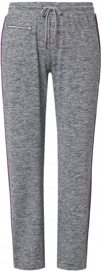 Ulla Popken Quick Drying Jogging Pants Grey - Jeans & Pantalons Femme Grandes Tailles – Plus Size - 