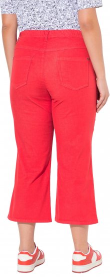 Ulla Popken Wide Leg Twill Mary Fit Culottes Neon Red - Jeans & Pantalons Femme Grandes Tailles – Plus Size - 