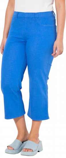 Ulla Popken Wide Leg Twill Mary Fit Culottes Deep Aqua - Jeans & Pantalons Femme Grandes Tailles – Plus Size - 