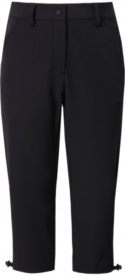 Ulla Popken Ultra Light Triple Function Cropped Softshell Pants Black - Jeans & Pantalons Femme Grandes Tailles – Plus Size - 