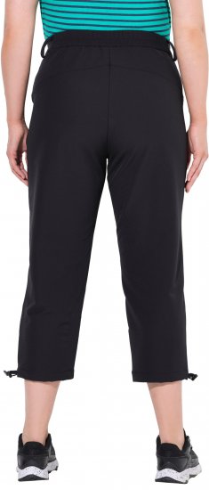 Ulla Popken Ultra Light Triple Function Cropped Softshell Pants Black - Jeans & Pantalons Femme Grandes Tailles – Plus Size - 