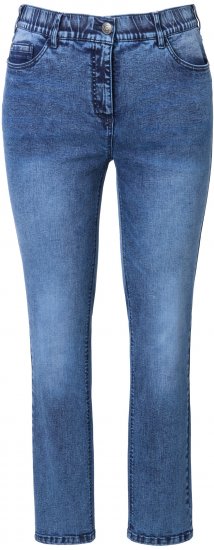 Ulla Popken Vintage Wash Stretch Fit Jeans Blue Denim - Jeans & Pantalons Femme Grandes Tailles – Plus Size - 