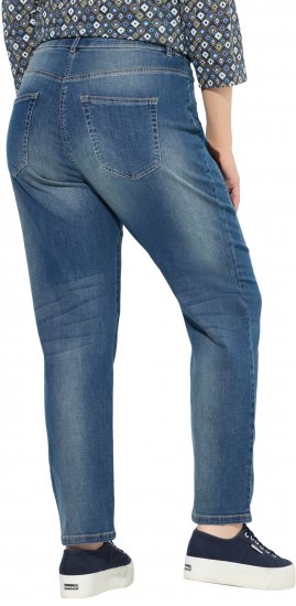 Ulla Popken Decorative Seam Stretch Fit Boyfriend Jeans Blue - Jeans & Pantalons Femme Grandes Tailles – Plus Size - 