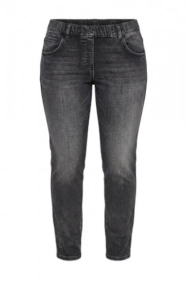 Ulla Popken Vintage Wash Jeggings Black - Leggings - Leggings grandes tailles