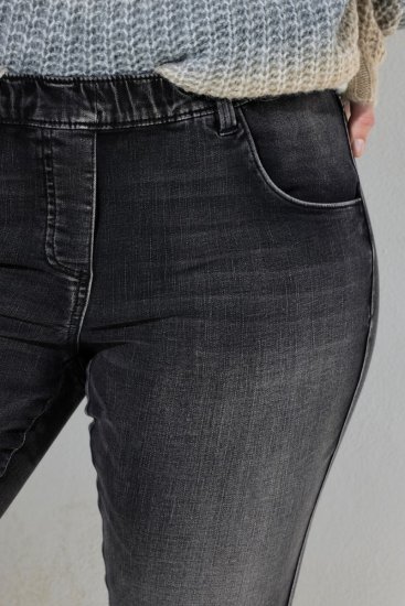 Ulla Popken Vintage Wash Jeggings Black - Leggings - Leggings grandes tailles