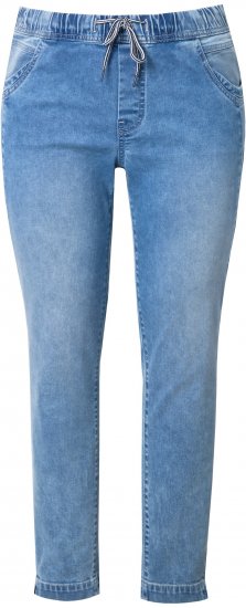 Ulla Popken Drawstring Jeggings Blue Denim - Jeans & Pantalons Femme Grandes Tailles – Plus Size - 