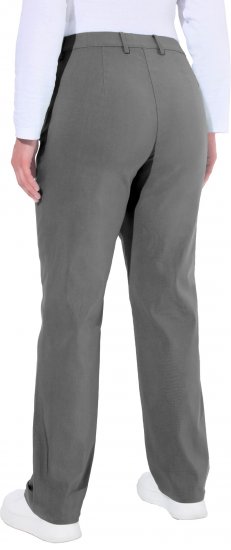 Ulla Popken Thermal Stretch Fit Mony Pants Graphite Grey - Jeans & Pantalons Femme Grandes Tailles – Plus Size - 