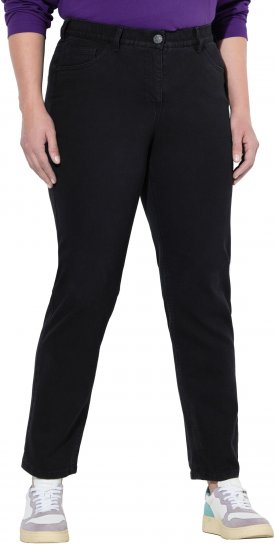 Ulla Popken Stretch Fit Boyfriend Jeans Black - Jeans & Pantalons Femme Grandes Tailles – Plus Size - 