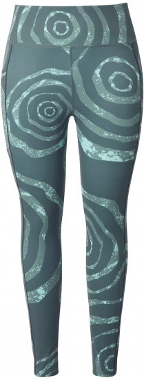Ulla Popken Quick Drying Ripple Print Sport Leggings Black - Jeans & Pantalons Femme Grandes Tailles – Plus Size - 
