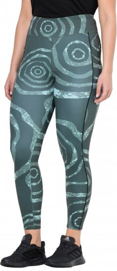 Ulla Popken Quick Drying Ripple Print Sport Leggings Black - Jeans & Pantalons Femme Grandes Tailles – Plus Size - 
