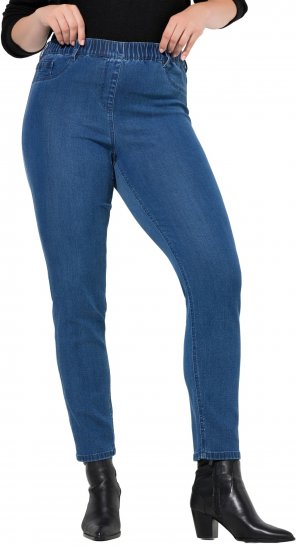 Ulla Popken Denim Five Pocket Jeggings Blue Denim - Jeans & Pantalons Femme Grandes Tailles – Plus Size - 