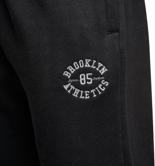 Kam Jeans 242 Brooklyn Athletics Jog Pants Black - Pantalons/shorts de survêtement - Survêtement/jogging grandes tailles