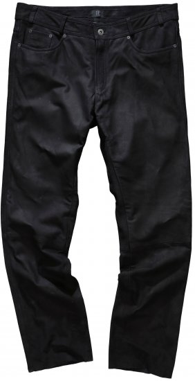 JP1880 Leather Pants Regular Fit Buffalo Nubuck Black - Jeans et pantalons - Jeans et Pantalons grande taille 