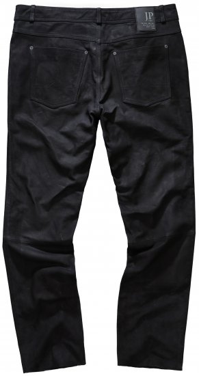 JP1880 Leather Pants Regular Fit Buffalo Nubuck Black - Jeans et pantalons - Jeans et Pantalons grande taille 