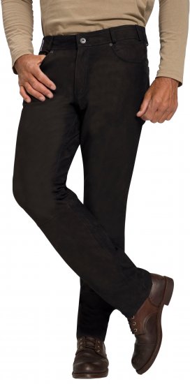 JP1880 Leather Pants Regular Fit Buffalo Nubuck Black - Jeans et pantalons - Jeans et Pantalons grande taille 