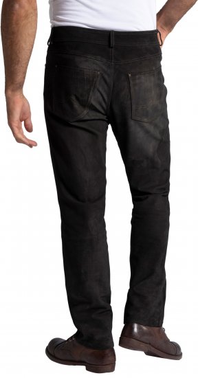 JP1880 Leather Pants Regular Fit Buffalo Nubuck Dark Brown - Jeans et pantalons - Jeans et Pantalons grande taille 