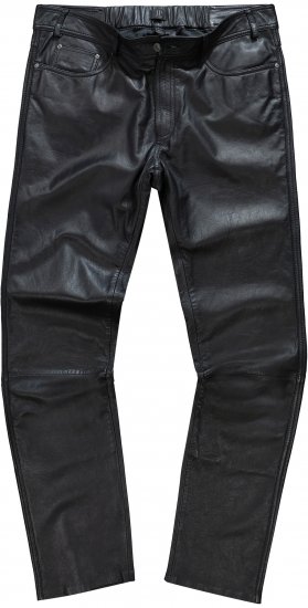 JP1880 Leather Pants Regular Fit Finest Lamb Nappa Black - Jeans et pantalons - Jeans et Pantalons grande taille 