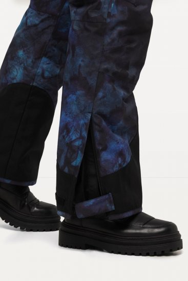 Ulla Popken Functional Ski Trousers Waterproof Velcro Closure Navy - Vêtements de ski - 