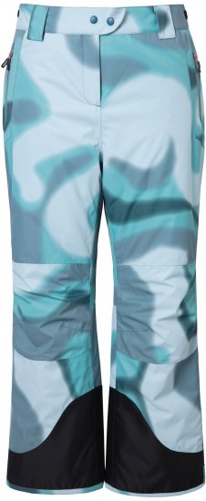 Ulla Popken Hyprar Ski Pants Waterproof Velcro Closure Shaped Knees Ice Green - Jeans & Pantalons Femme Grandes Tailles – Plus Size - 