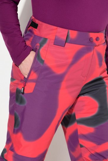 Ulla Popken Hyprar Ski Pants Waterproof Velcro Closure Shaped Knees Berry Pink - Vêtements de ski - 