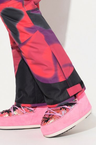 Ulla Popken Hyprar Ski Pants Waterproof Velcro Closure Shaped Knees Berry Pink - Vêtements de ski - 