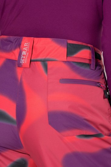 Ulla Popken Hyprar Ski Pants Waterproof Velcro Closure Shaped Knees Berry Pink - Vêtements de ski - 