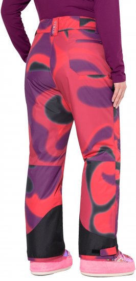 Ulla Popken Hyprar Ski Pants Waterproof Velcro Closure Shaped Knees Berry Pink - Jeans & Pantalons Femme Grandes Tailles – Plus Size - 