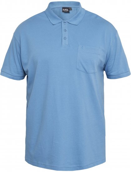 North Latitude 61011 Polo Piqué Bleu - Polos - Polos homme grande taille