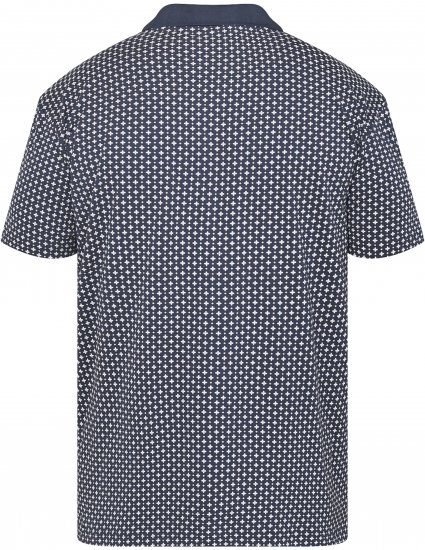 North Latitude 61134 Polo Jersey Imprimé Intégral Bleu Marine - Polos - Polos homme grande taille