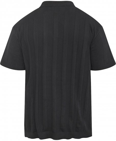 North Latitude 61329 Polo En Maille Manches Courtes Noir - Polos - Polos homme grande taille
