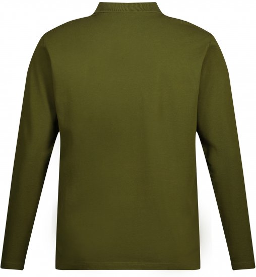 JP1880 Polo Shirt Basic Long Sleeve Pique Moss Green - Polos - Polos homme grande taille