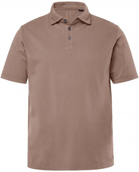 JP1880 Polo Shirt Short Sleeve Pique Vintage Brown - Polos - Polos homme grande taille