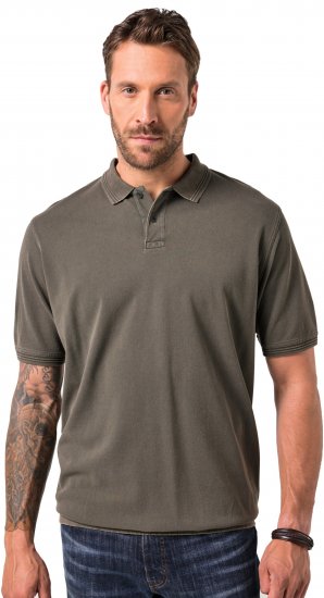 JP1880 Polo Shirt Pique Vintage Mocha - Polos - Polos homme grande taille