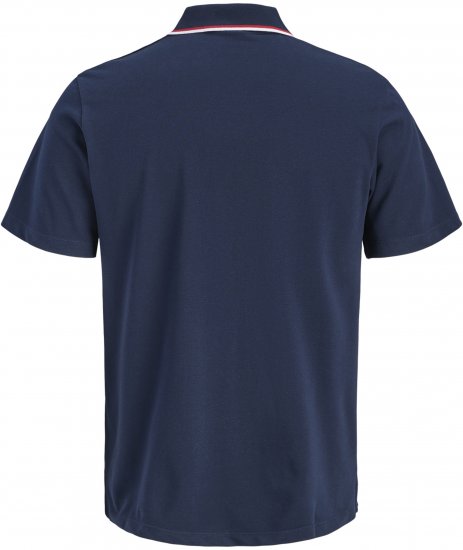 Jack & Jones Blaze Short Sleeve Polo Navy - Polos - Polos homme grande taille