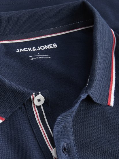 Jack & Jones Blaze Short Sleeve Polo Navy - Polos - Polos homme grande taille